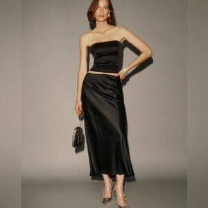 Reformation Layla Silk Skirt
